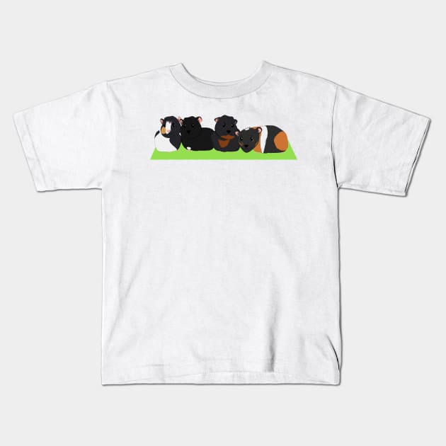 Animals - Guinea pig family Kids T-Shirt by Aurealis